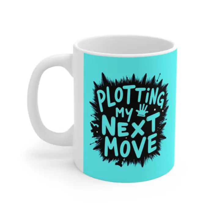Plotting My Next Move Mug | Playful Handwritten Strategy Design | Mug Spot