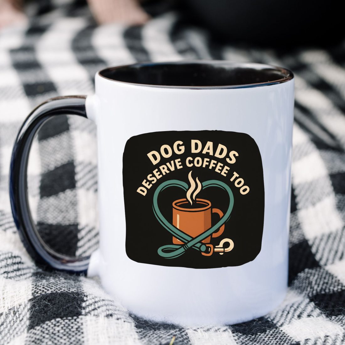 Dog Dads Deserve Coffee Too – Funny Coffee Mug for Dog Lovers