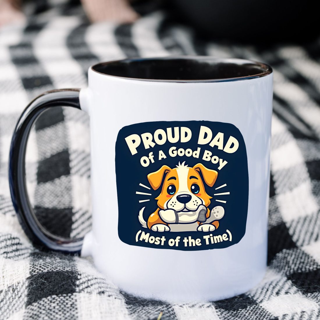 Proud Dog Dad of a Good Boy Funny Mug