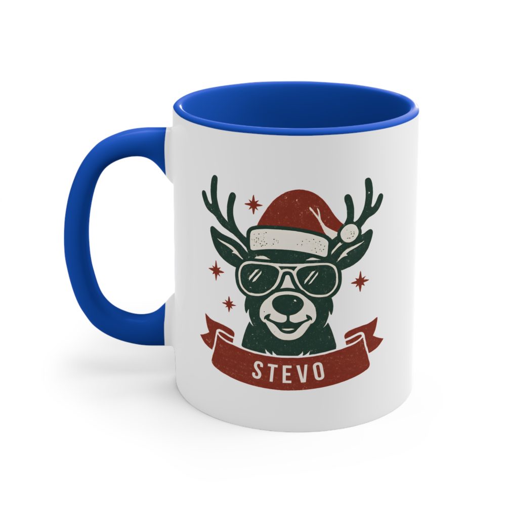 Personalised Christmas Name Mug | Cool Reindeer Design - Image 6