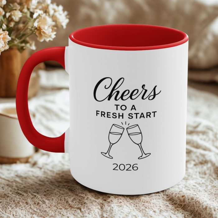 Cheers to a Fresh Start 2026 – Happy New Year Mug
