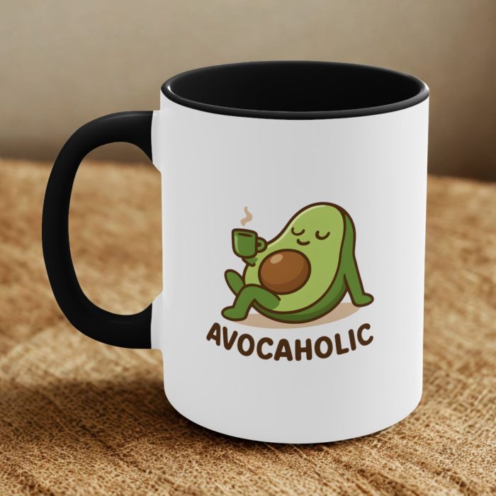 Avocaholic – Funny Avocado Coffee Mug for Plant Lovers