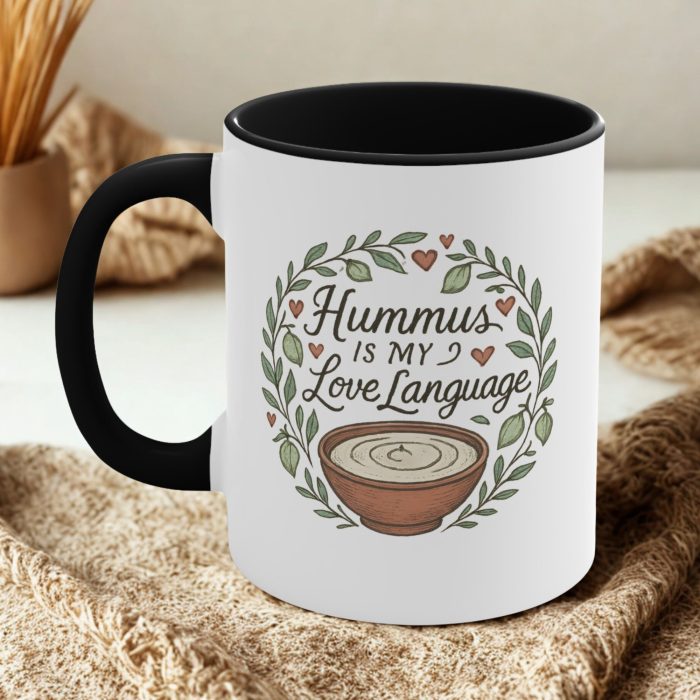Hummus Is My Love Language – Vegan Foodie Mug