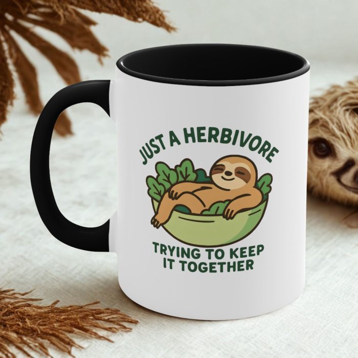 Just a Herbivore Trying to Keep It Together – Funny Plant-Based Mug
