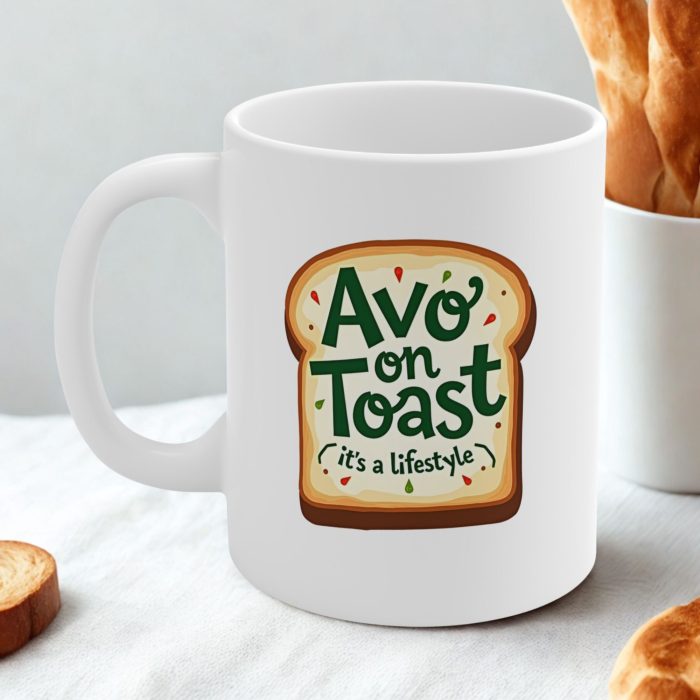 Avo on Toast? It’s a Lifestyle – Australian Ceramic Mug