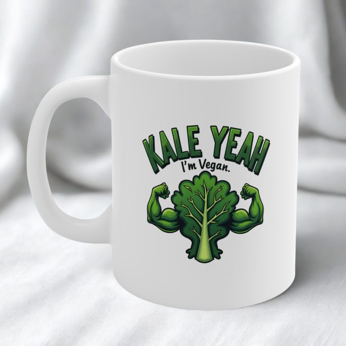 Kale Yeah I'm Vegan – Funny Vegan Coffee Mug