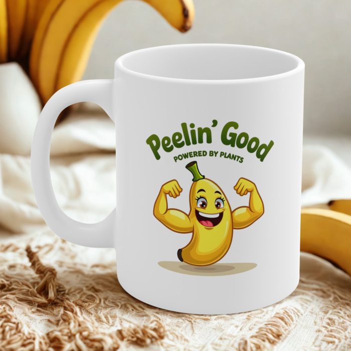 Peelin’ Good – Powered by Plants Banana Vegan Mug