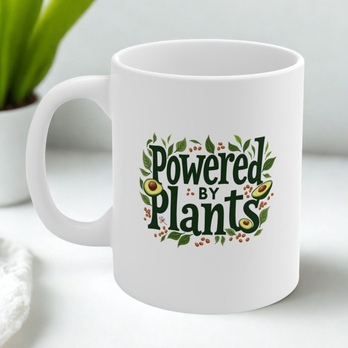 Powered by Plants – Bold Vegan Coffee Mug