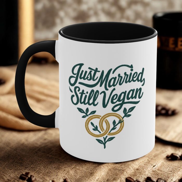 Just Married Still Vegan Mug – Vegan Wedding Gift