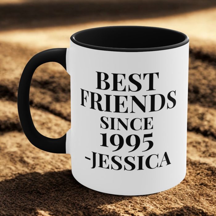 Best Friends Since Year Mug – Personalised Best Friend Coffee Mug with Name
