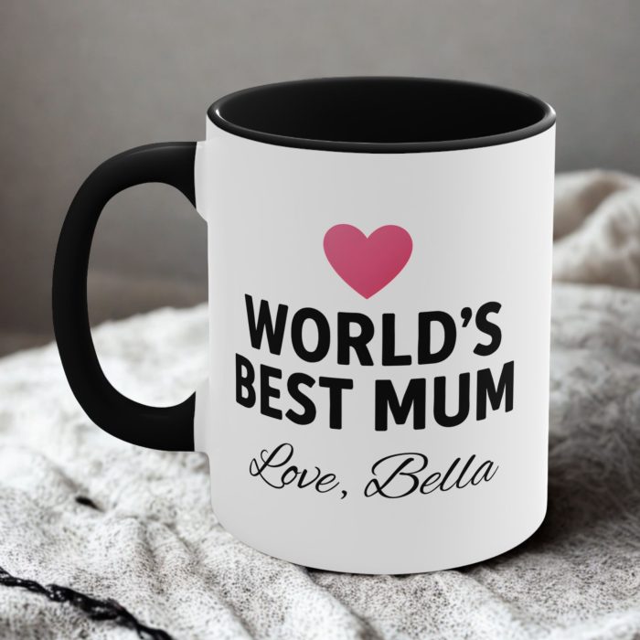 Personalised best mum mug world’s best mum custom name coffee mug gift for mum Australia