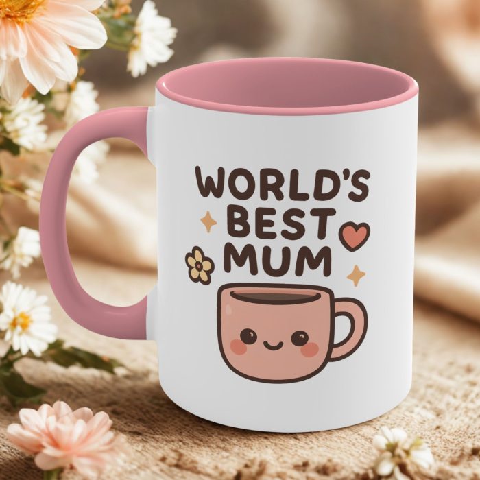 Cute Mum Mug Australia – “World’s Best Mum” Kawaii Coffee Cup | Gift for Mum