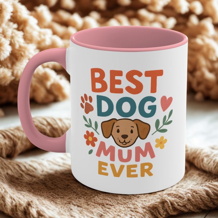 cute dog mum gift mug