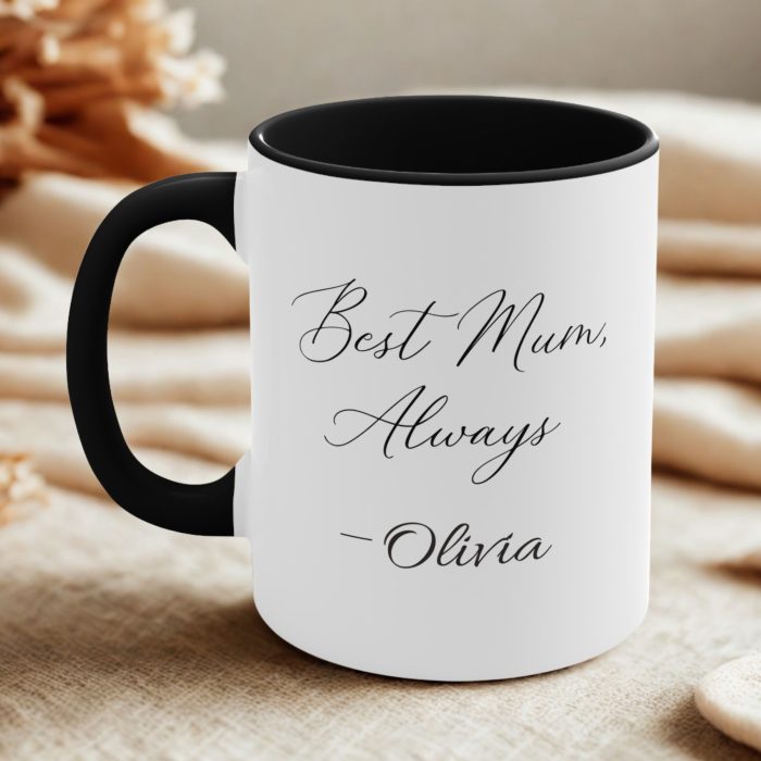 best mum always personalised mug with name Olivia