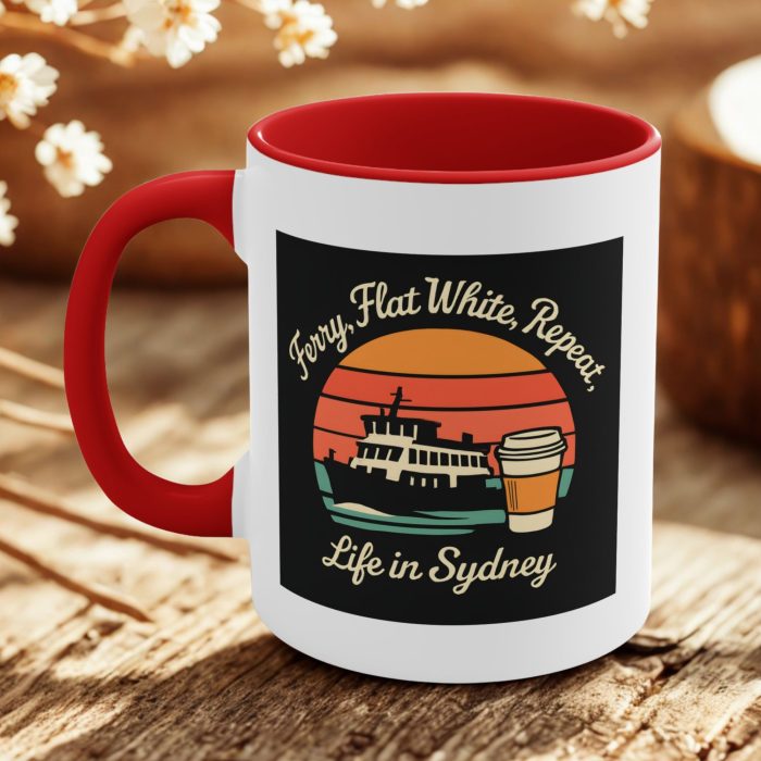 Retro Sydney Ferry Mug – Life in Sydney Flat White Cup