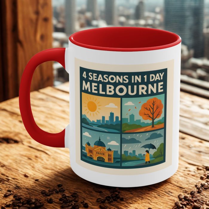 melbourne weather mug 4 seasons in one day design australia